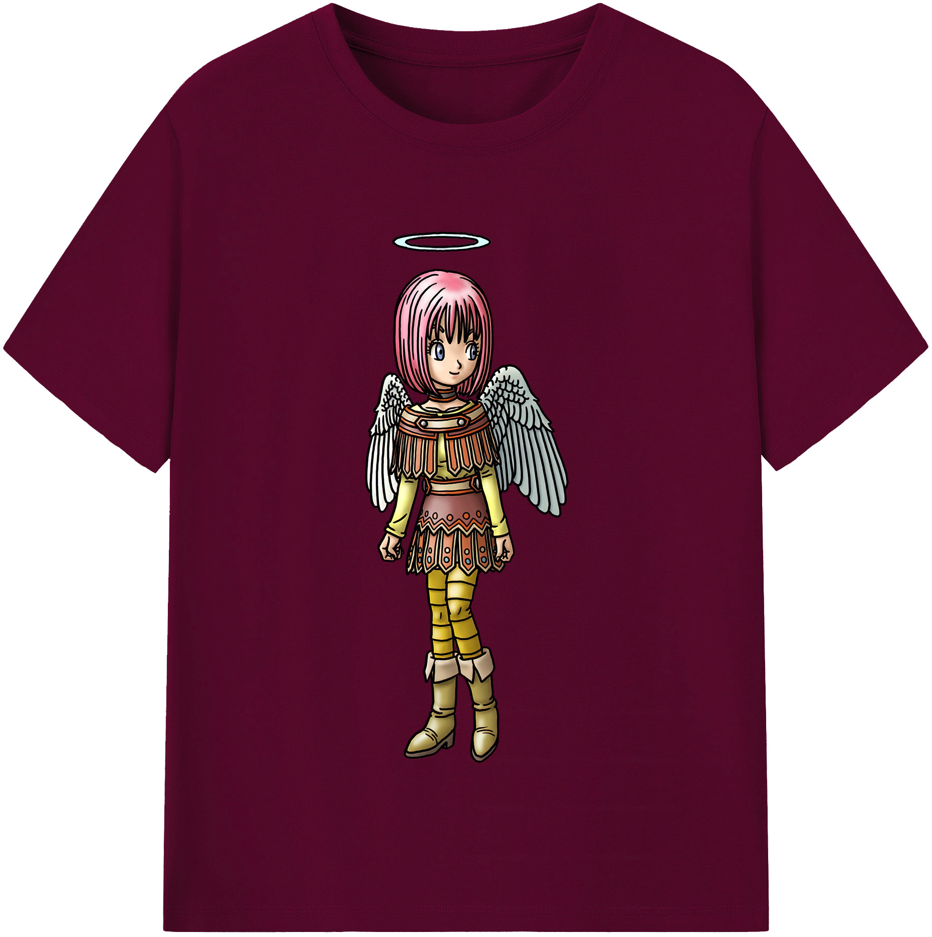 （画像用） ドラゴンクエスト Doragon Kuesuto Dragon Quest レディースカジュアルプリントTシャツ（綿100％）